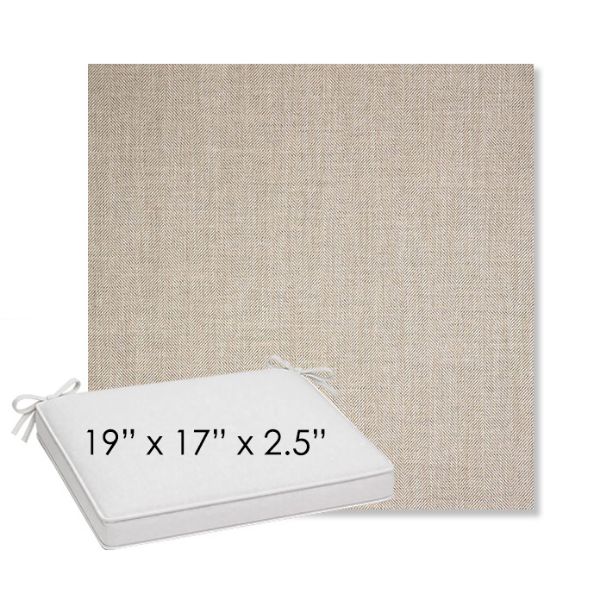 Picture of Switch Flax | Sunbrella® 19" x 17" Outdoor Dining Cushion