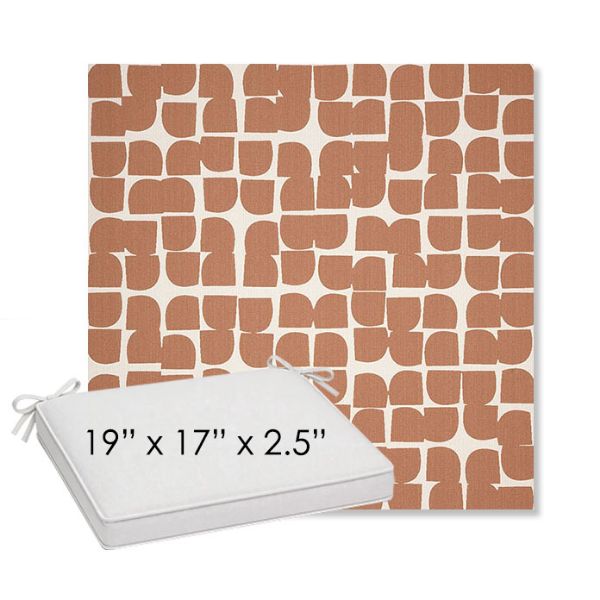 Picture of Toggle Canyon Rose | Sunbrella® 19" x 17" Outdoor Dining Cushion