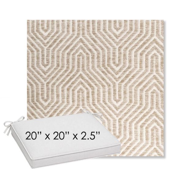 Picture of Etna Dune | Sunbrella® 20" x 20" Outdoor Dining Cushion