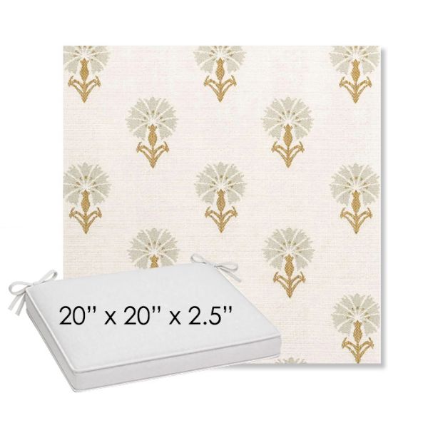 Picture of Mira Seasalt | Sunbrella® 20" x 20" Outdoor Dining Cushion