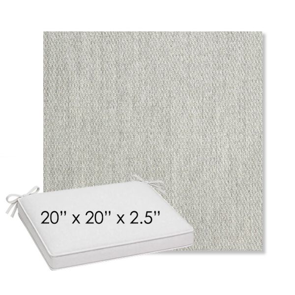 Picture of Pique Gravel | Sunbrella® 20" x 20" Outdoor Dining Cushion