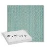 Picture of Posh Aqua | Sunbrella® 20" x 20" Outdoor Dining Cushion