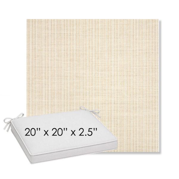 Picture of Proven Flax | Sunbrella® 20" x 20" Outdoor Dining Cushion