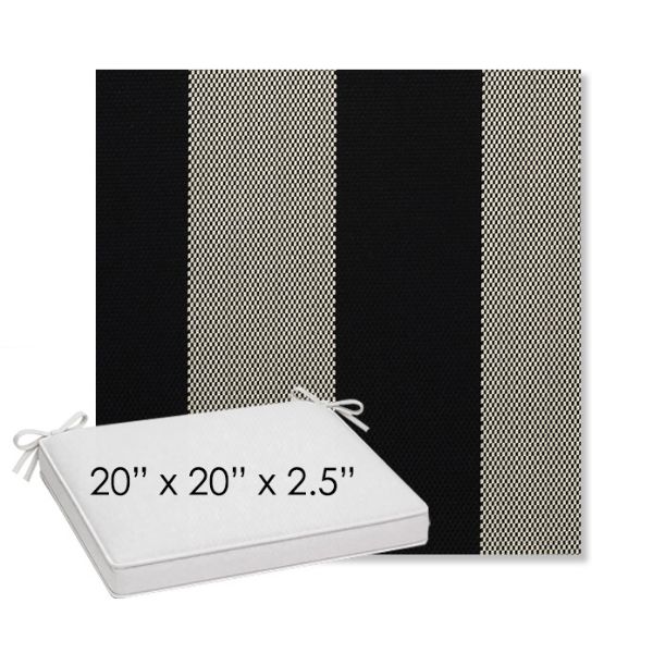 Picture of Rothko Stone Harbor | Sunbrella® 20" x 20" Outdoor Dining Cushion