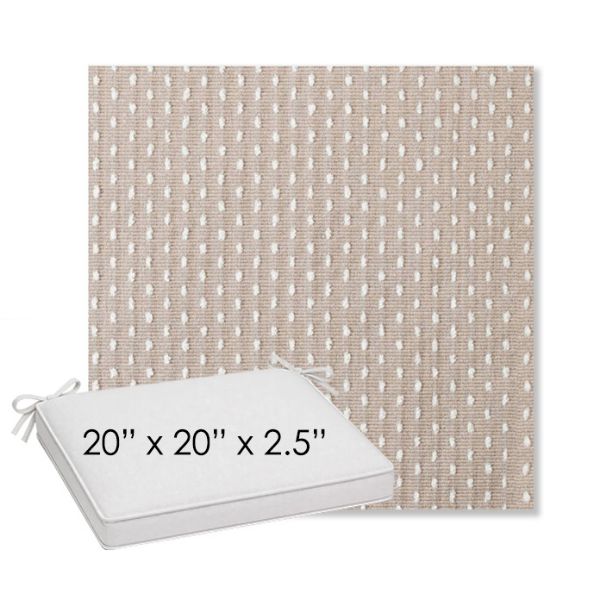 Picture of Royale Silk | Sunbrella® 20" x 20" Outdoor Dining Cushion