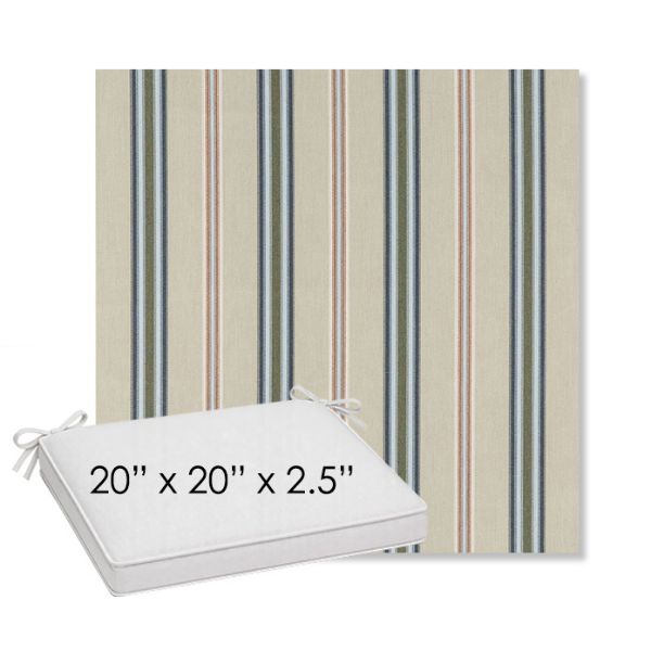 Picture of Saltillo Sagebrush | Sunbrella® 20" x 20" Outdoor Dining Cushion