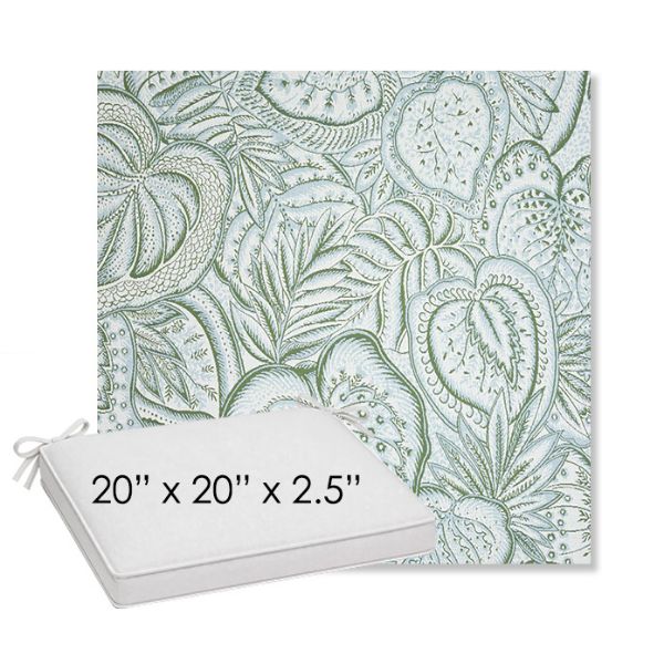 Picture of Sensibilty Spring | Sunbrella® 20" x 20" Outdoor Dining Cushion