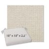 Picture of Blend Linen | 18" x 18" Center Seam Universal Dining Chair Cushion | Sunbrella Fabric