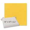 Picture of Canvas Sunflower Yellow | 18" x 18" Center Seam Universal Dining Chair Cushion | Sunbrella Fabric