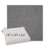 Picture of Cast Slate | 18" x 18" Center Seam Universal Dining Chair Cushion | Sunbrella Fabric