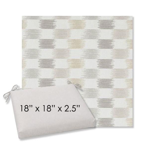 Picture of Dream Dune | 18" x 18" Center Seam Universal Dining Chair Cushion | Sunbrella Fabric