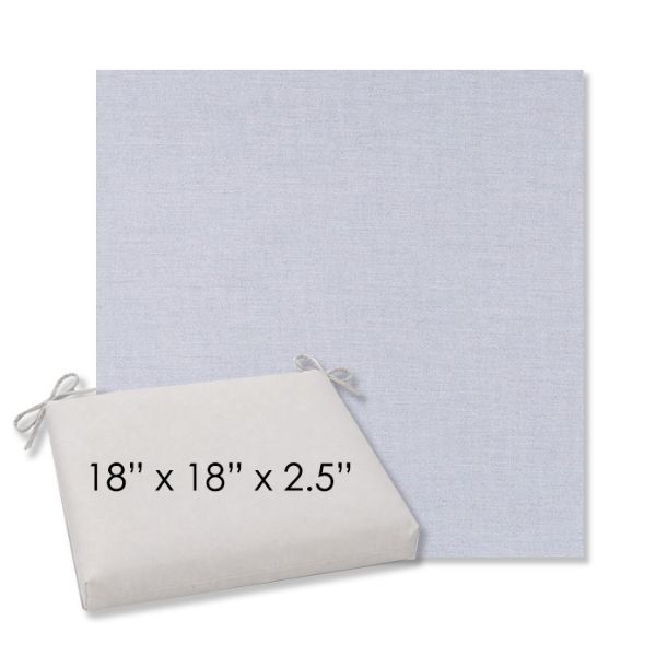Picture of Exhale Sky | 18" x 18" Center Seam Universal Dining Chair Cushion | Sunbrella Fabric