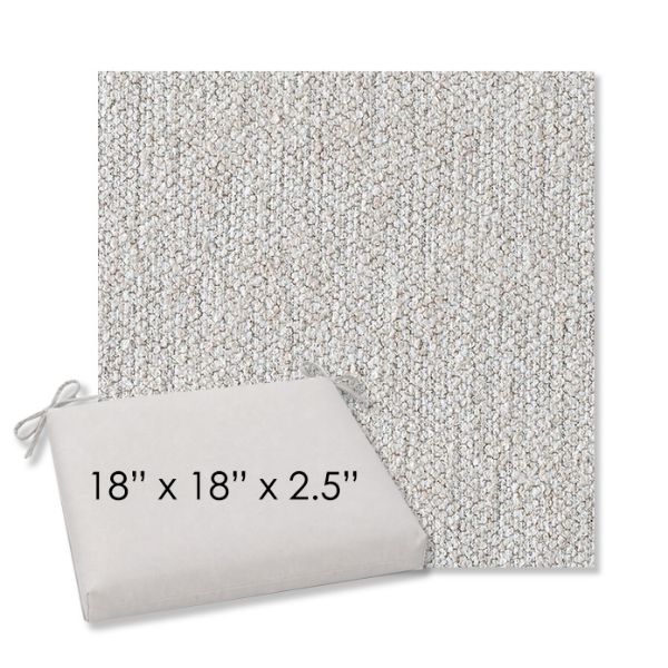 Picture of Improve Stucco | 18" x 18" Center Seam Universal Dining Chair Cushion | Sunbrella Fabric