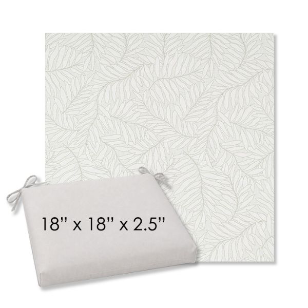 Picture of Lively Sage | 18" x 18" Center Seam Universal Dining Chair Cushion | Sunbrella Fabric