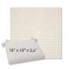 Picture of Nurture White | 18" x 18" Center Seam Universal Dining Chair Cushion | Sunbrella Fabric