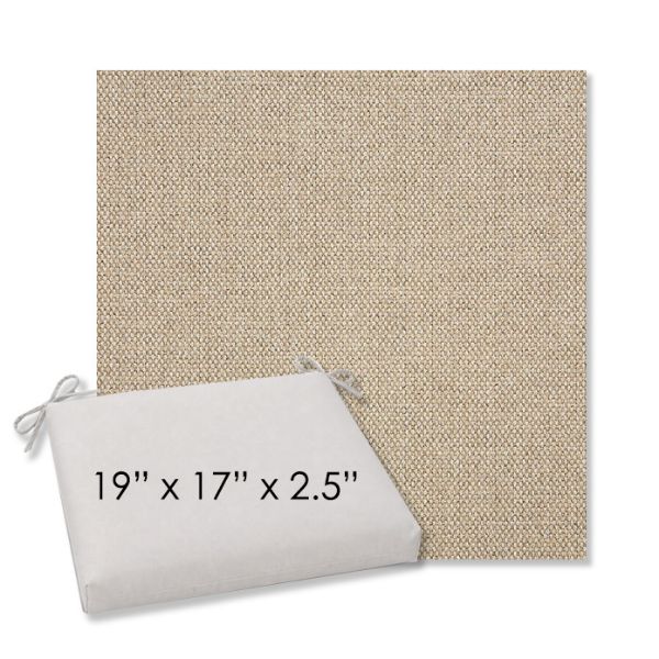 Picture of Blend Sand | 19" x 17" Center Seam Universal Dining Chair Cushion | Sunbrella Fabric