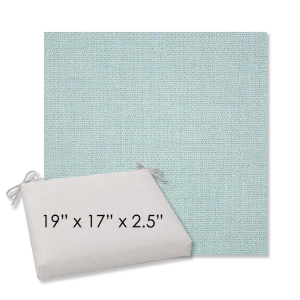 Picture of Bliss Dew | 19" x 17" Center Seam Universal Dining Chair Cushion | Sunbrella Fabric