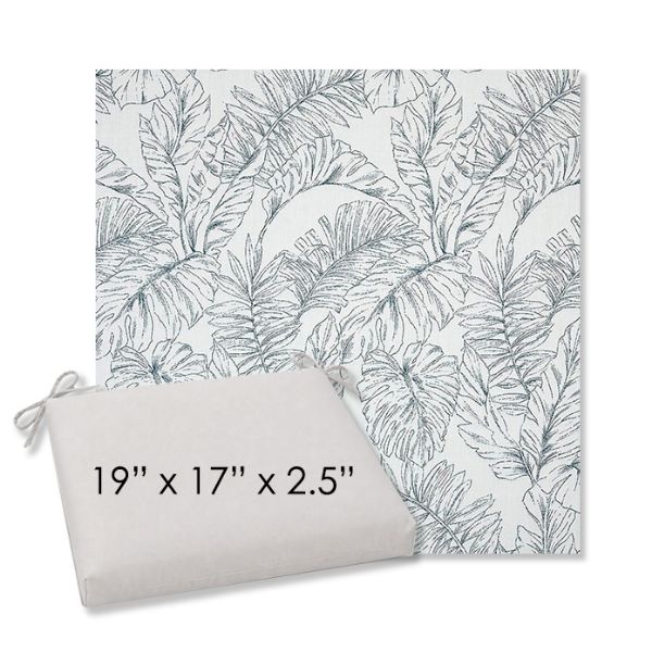 Picture of Calm Laurel | 19" x 17" Center Seam Universal Dining Chair Cushion | Sunbrella Fabric