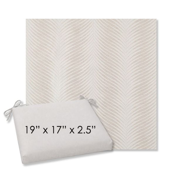 Picture of Clock Out Cloud | 19" x 17" Center Seam Universal Dining Chair Cushion | Sunbrella Fabric