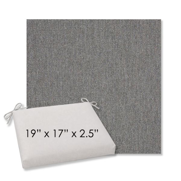 Picture of Heritage Slate | 19" x 17" Center Seam Universal Dining Chair Cushion | Sunbrella Fabric