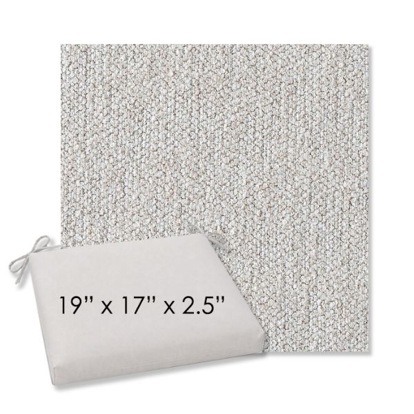 Picture of Improve Stucco | 19" x 17" Center Seam Universal Dining Chair Cushion | Sunbrella Fabric
