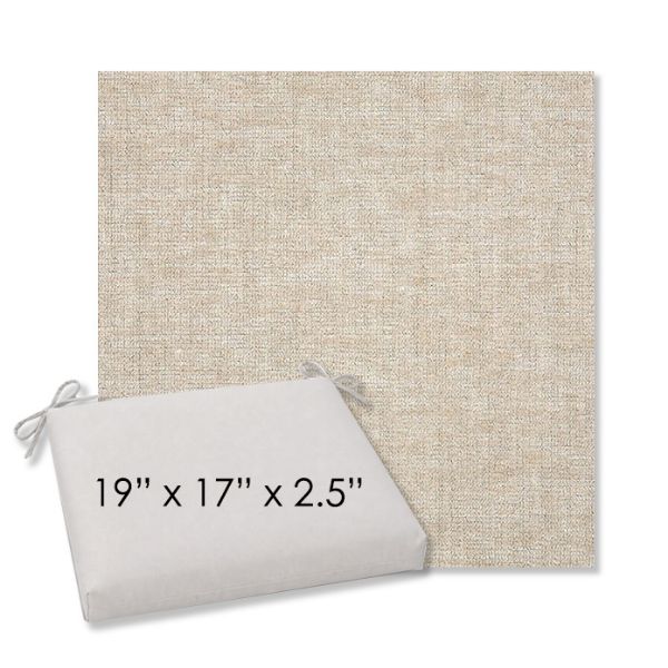 Picture of Platform Cloud | 19" x 17" Center Seam Universal Dining Chair Cushion | Sunbrella Fabric