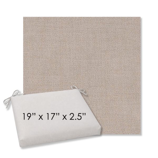 Picture of Remix Silk | 19" x 17" Center Seam Universal Dining Chair Cushion | Sunbrella Fabric