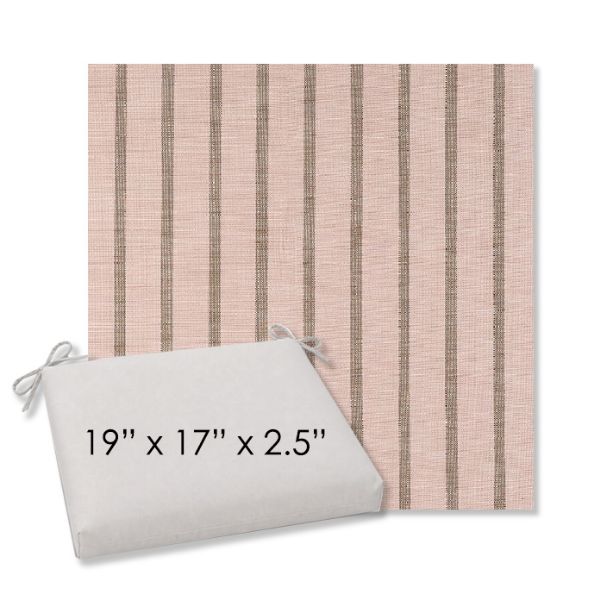 Picture of Unwind Cameo | 19" x 17" Center Seam Universal Dining Chair Cushion | Sunbrella Fabric