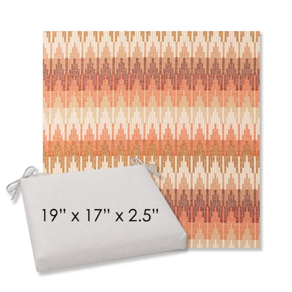 Picture of Valley Desert | 19" x 17" Center Seam Universal Dining Chair Cushion | Sunbrella Fabric