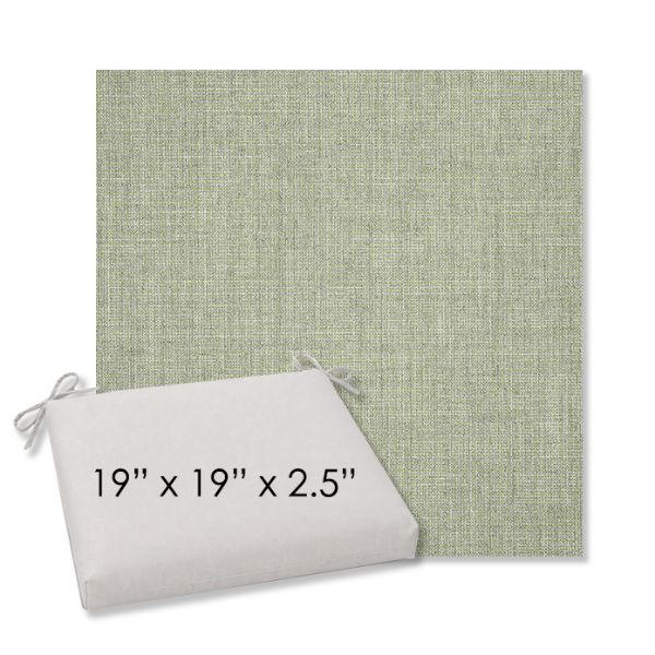 Picture of Cast Oasis | 19" x 19" Center Seam Universal Dining Chair Cushion | Sunbrella Fabric
