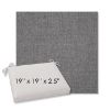 Picture of Cast Slate | 19" x 19" Center Seam Universal Dining Chair Cushion | Sunbrella Fabric