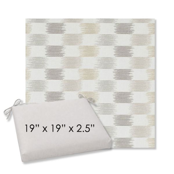 Picture of Dream Dune | 19" x 19" Center Seam Universal Dining Chair Cushion | Sunbrella Fabric