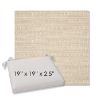 Picture of Embrace Linen | 19" x 19" Center Seam Universal Dining Chair Cushion | Sunbrella Fabric