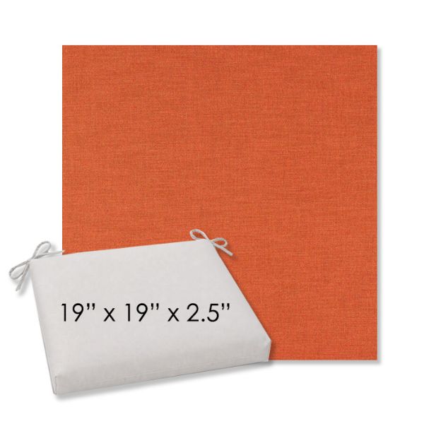 Picture of Exhale Adobe | 19" x 19" Center Seam Universal Dining Chair Cushion | Sunbrella Fabric