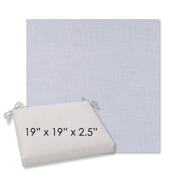 Picture of Exhale Sky | 19" x 19" Center Seam Universal Dining Chair Cushion | Sunbrella Fabric