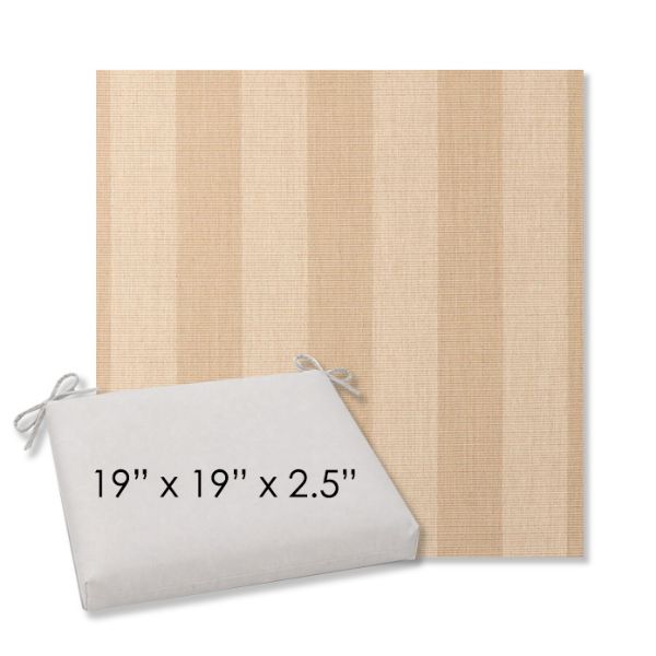 Picture of Expressive Sparrow | 19" x 19" Center Seam Universal Dining Chair Cushion | Sunbrella Fabric