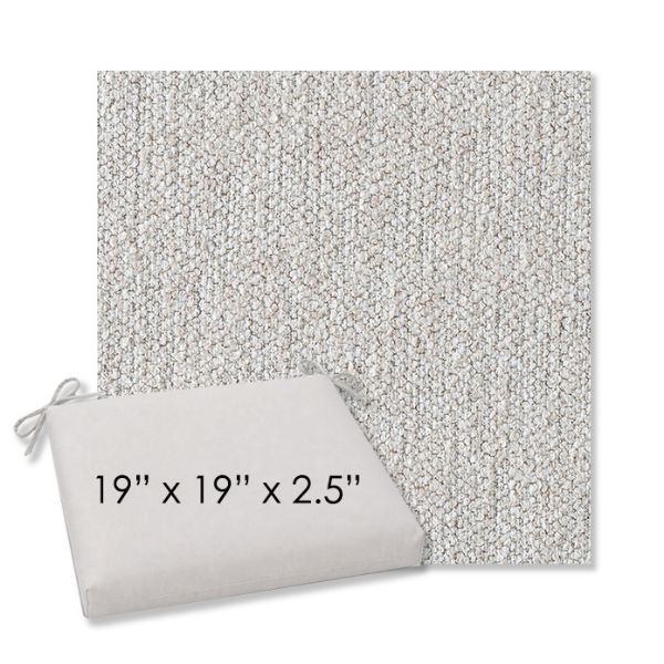 Picture of Improve Stucco | 19" x 19" Center Seam Universal Dining Chair Cushion | Sunbrella Fabric