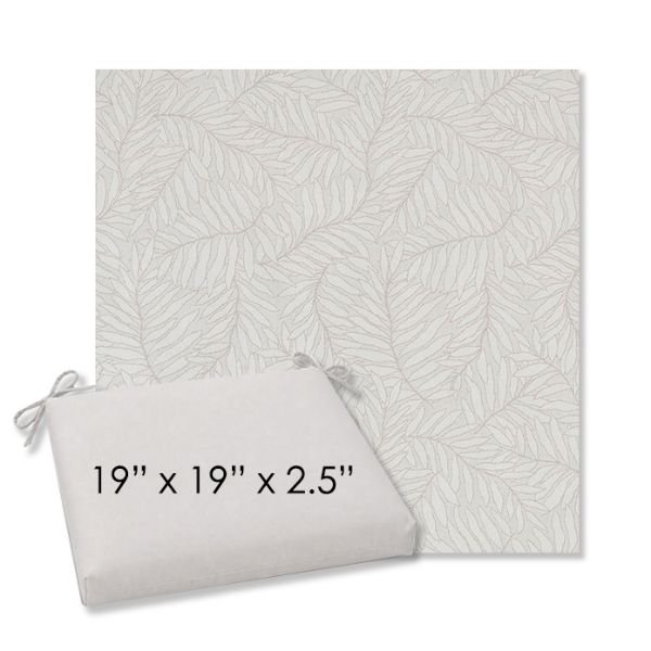Picture of Lively Parchment | 19" x 19" Center Seam Universal Dining Chair Cushion | Sunbrella Fabric