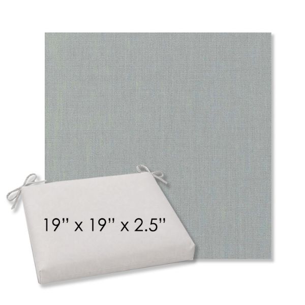 Picture of Play Sky | 19" x 19" Center Seam Universal Dining Chair Cushion | Sunbrella Fabric