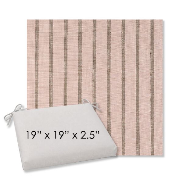 Picture of Unwind Cameo | 19" x 19" Center Seam Universal Dining Chair Cushion | Sunbrella Fabric