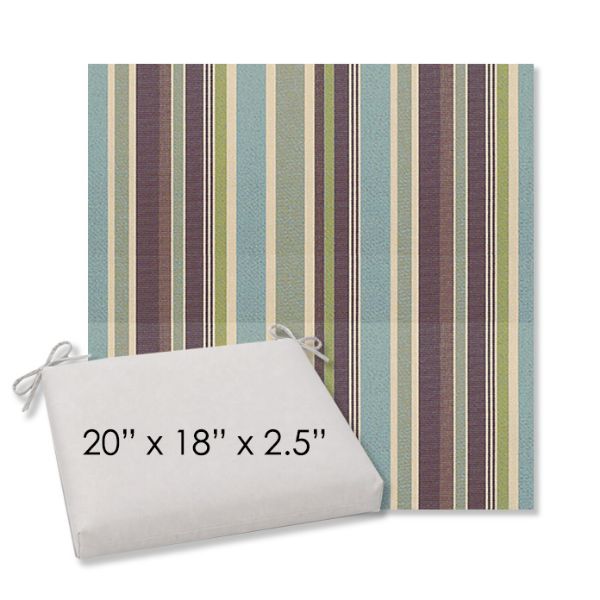 Picture of Brannon Whisper | 20" x 18" Center Seam Universal Dining Chair Cushion | Sunbrella Fabric