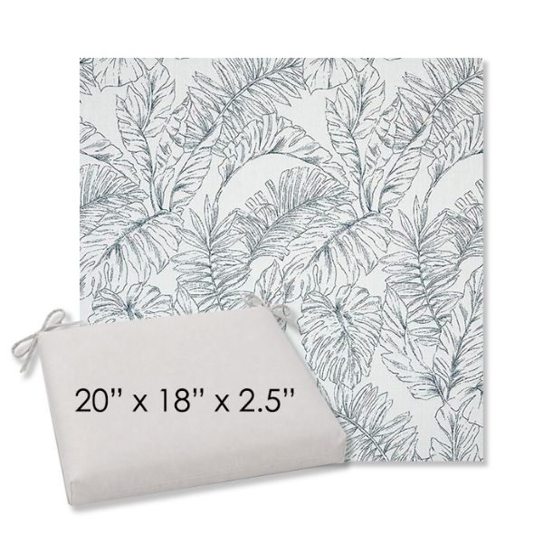 Picture of Calm Laurel | 20" x 18" Center Seam Universal Dining Chair Cushion | Sunbrella Fabric