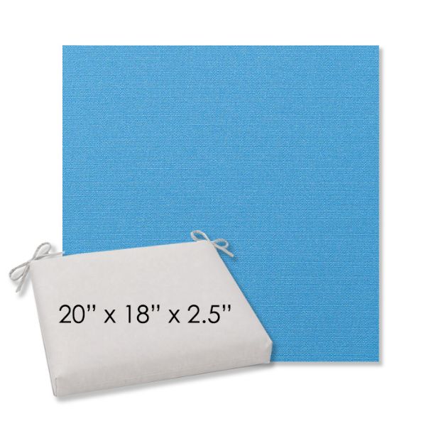 Picture of Canvas Capri | 20" x 18" Center Seam Universal Dining Chair Cushion | Sunbrella Fabric