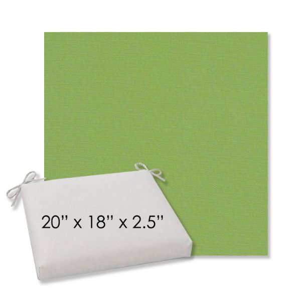 Picture of Canvas Ginkgo | 20" x 18" Center Seam Universal Dining Chair Cushion | Sunbrella Fabric