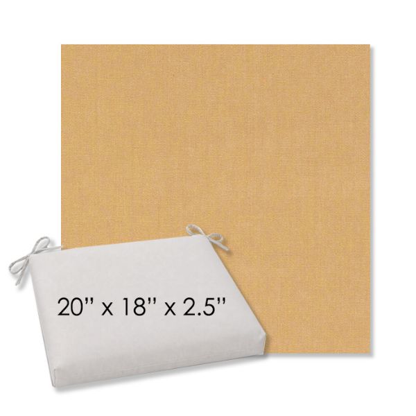 Picture of Canvas Harvest | 20" x 18" Center Seam Universal Dining Chair Cushion | Sunbrella Fabric