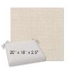 Picture of Charmer Parchment | 20" x 18" Center Seam Universal Dining Chair Cushion | Sunbrella Fabric