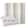 Picture of Direction Linen | 20" x 18" Center Seam Universal Dining Chair Cushion | Sunbrella Fabric