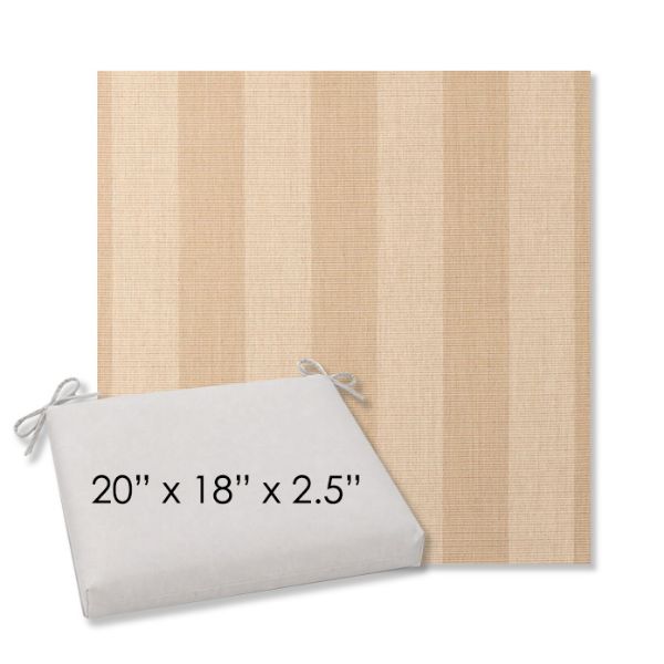 Picture of Expressive Sparrow | 20" x 18" Center Seam Universal Dining Chair Cushion | Sunbrella Fabric