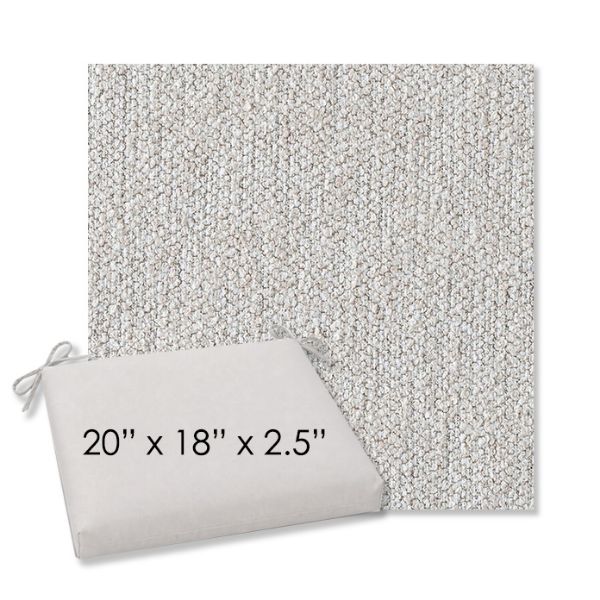 Picture of Improve Stucco | 20" x 18" Center Seam Universal Dining Chair Cushion | Sunbrella Fabric