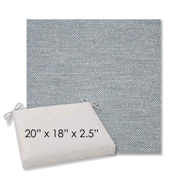 Picture of Nurture Haze | 20" x 18" Center Seam Universal Dining Chair Cushion | Sunbrella Fabric